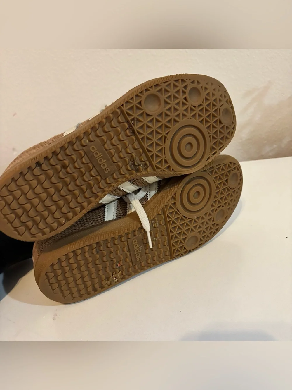 Adidas Samba OG Cardboard Brown Knit and White Men's Size 6